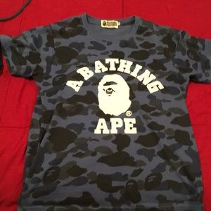 Bape Blue Camo Shirt